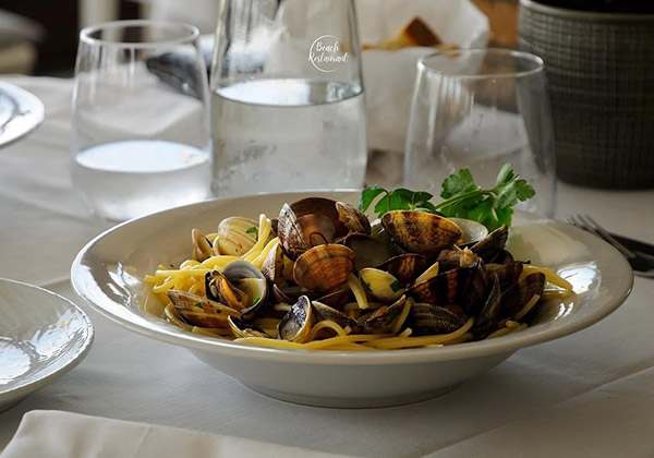 Spaghetti alle vongole a Bracciano